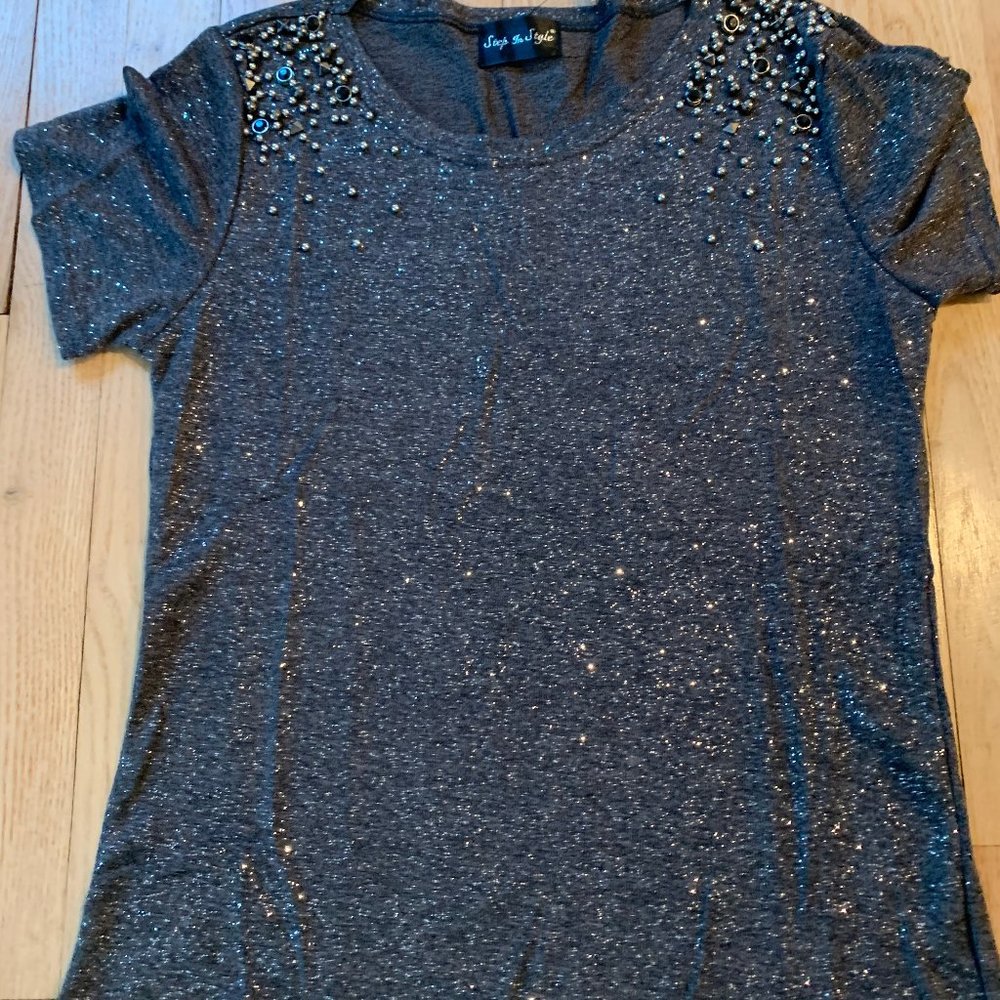 NWT STEP IN STYLE WOMEN'S SHIRT BLOUSE SZ M $49 (G